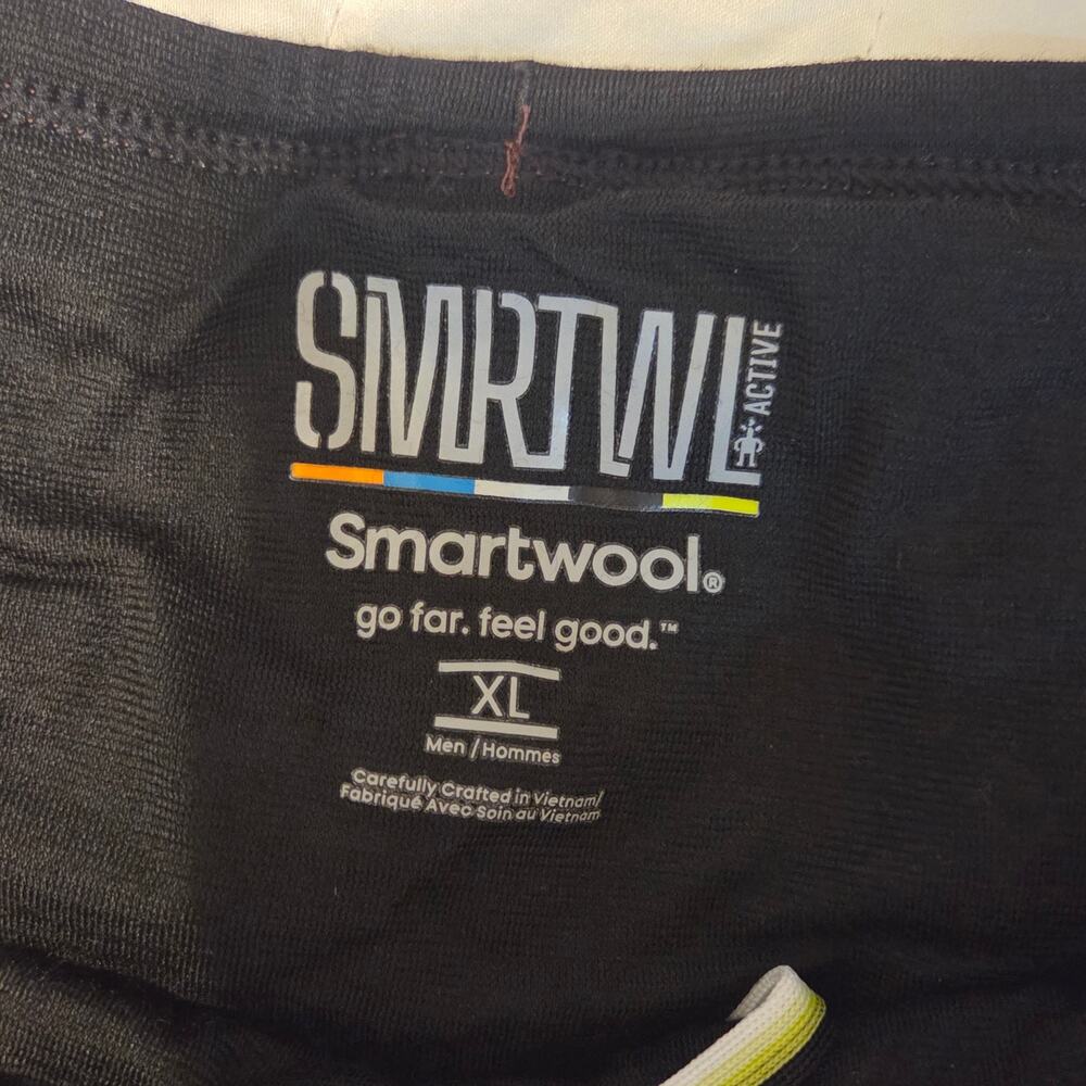 Smart Wool Men Active Training Shorts 8"  sz XL Lined Performance Horizon Print - Picture 2 of 11